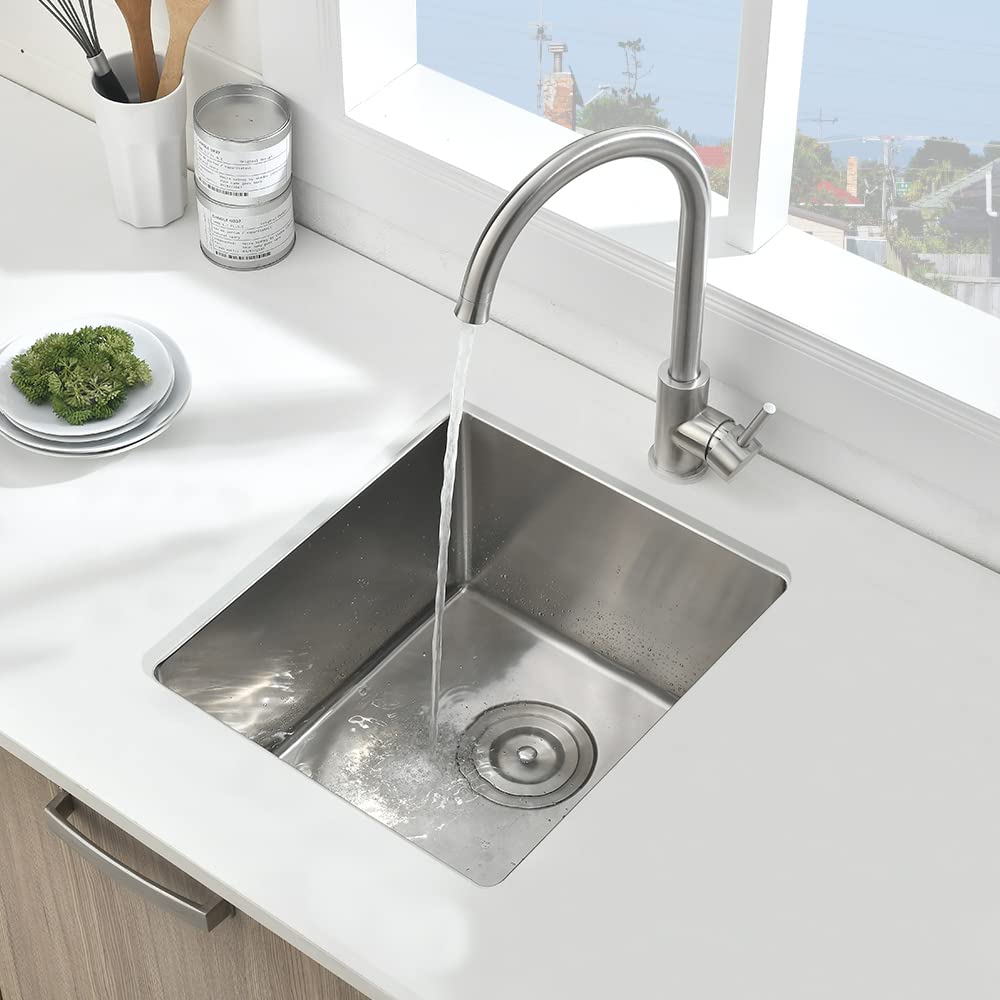 Stainless Steel Undermount Bar Sink 15 x 17 Inches