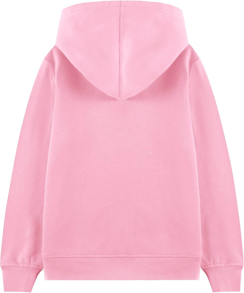 Fleece Kids Zip Up Hoodie Boys Girls Full Zip Hooded Sweatshirt