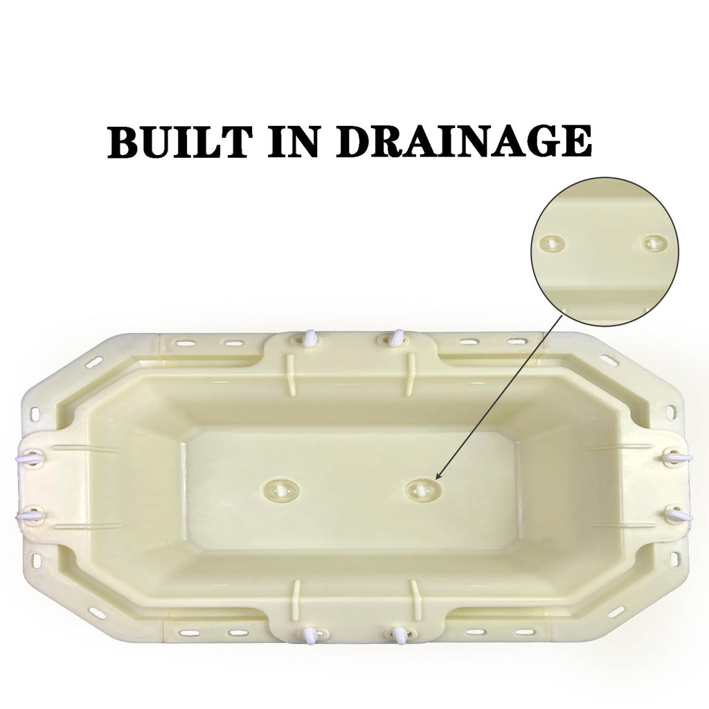 Large Planter Molds, Extra Large Concrete Planter Molds, Flowerpot Molds and Garden Decor (35 CM)