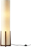 Parker Paper Lantern Floor lamp, 48 Inch Tall Lamp with Wood Frame, Asian Design
