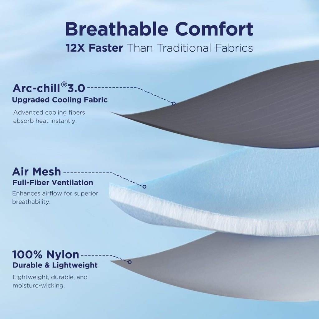 Cooling Comforter Queen Size, Ultra Lightweight, 90" x 90", Grey