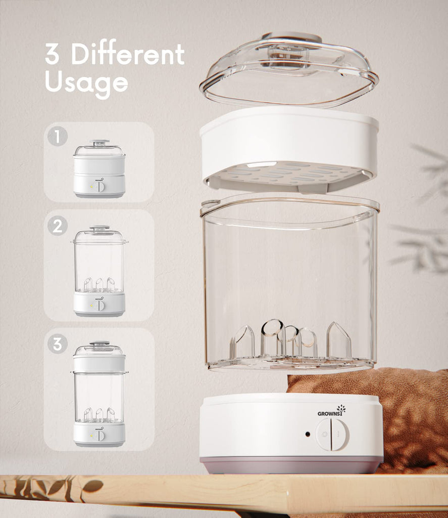 Electric Baby Bottle Sterilizer with 8-Minute Fast Sterilization