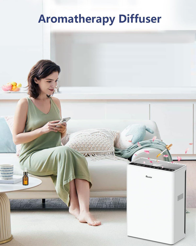Air Purifiers For Home Large Room Up To 2200 sqft H13 HEPA Air Purifiers Filter With Fragrance Spong