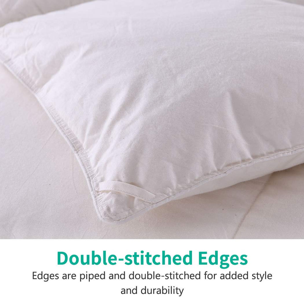 Oversized King Down Feather Fibers Comforter, Fluffy Duvet Insert