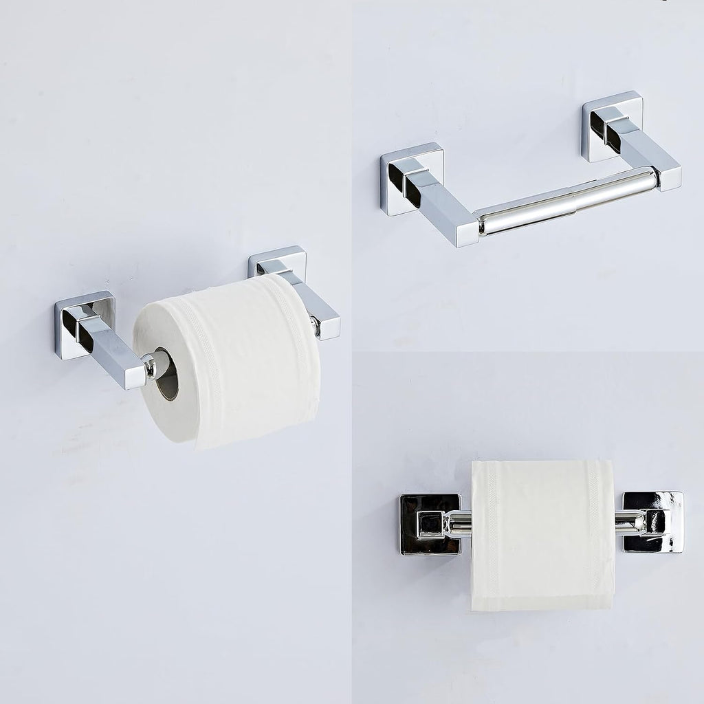 Chrome Bathroom Hardware Set 4 Pieces,Bathroom Accessories Set Stainless Steel Wall Mounted, Hand Towel Bar, Towel