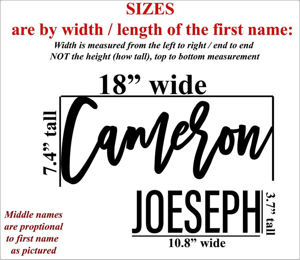 Nursery Name Sign, Personalized with First and Middle Name, Baby Nursery Decor, Wooden Name cut out, letters for wall