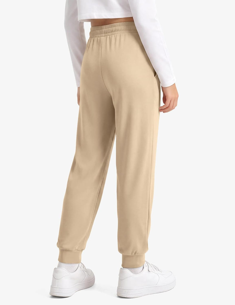 Girls Joggers Sweatpants Kids Cotton Athletic Pants with Pockets