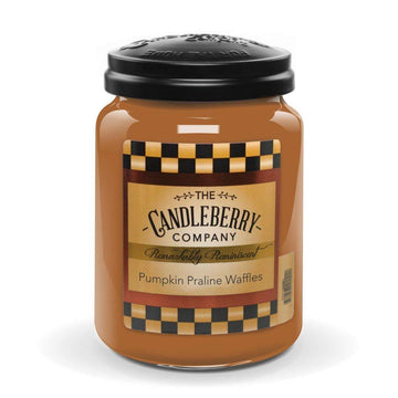 Candleberry Candles Pumpkin Praline Waffles | Strong Fragrances | Hand Poured in The USA | Highly Scented | 135 Hour
