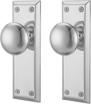 Dummy Door Knob Interior, Inactive Door Knobs for Closet, Antique Bifold Door Knobs Replacement, Single-Side Dummy