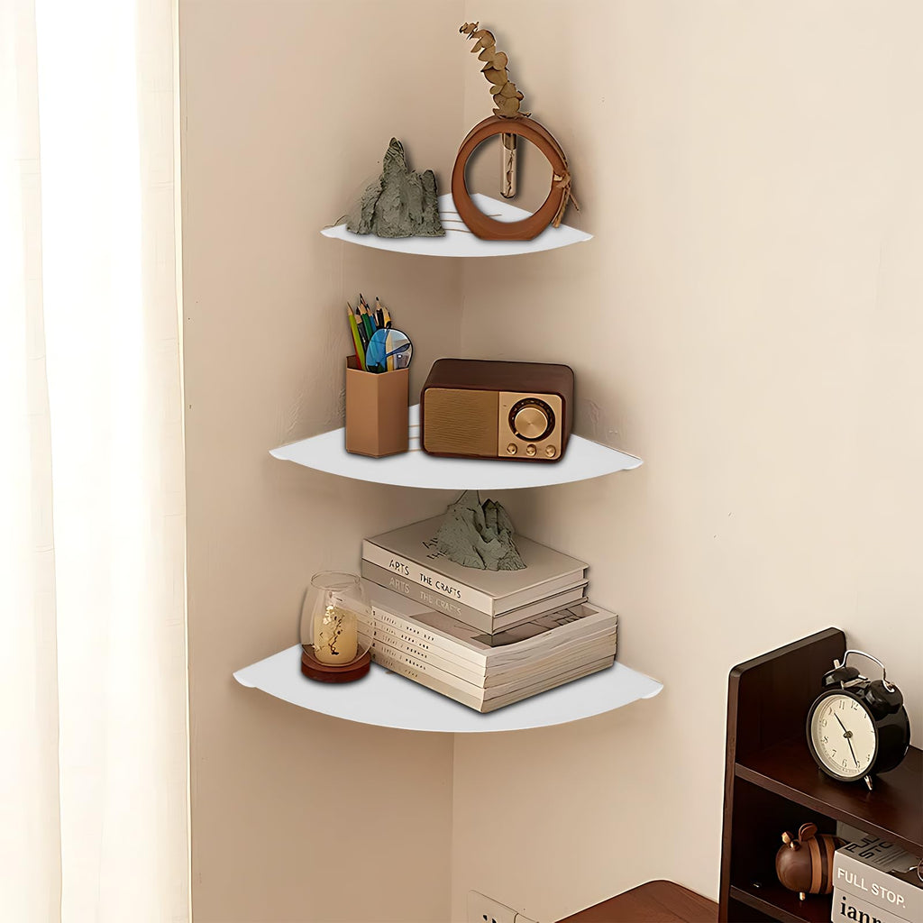 Small Corner Shelf, 9in Metal Corner Shelves withs Hole