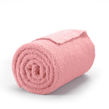 Pink Sherpa Fabric 2 Yard X 63 Inch, Faux Lambskin Fleece