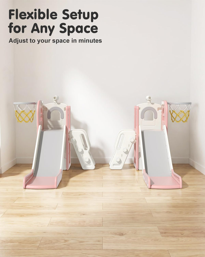 Toddler Slide for Kids 1-3, in-1 Baby Slide Indoor Playground