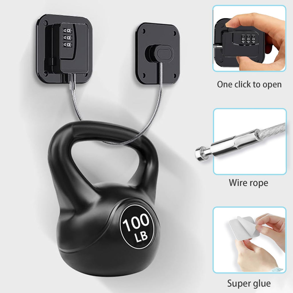 Fridge Lock Refrigerator Freezer Childproof Locks for Cabinets and Drawers Easy Install No Keys Needed Combo Lock