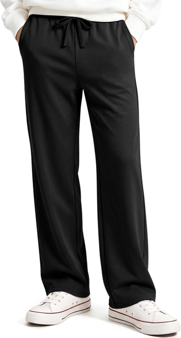 Boys Sweatpants Wide Leg Athletic Jogger Pants