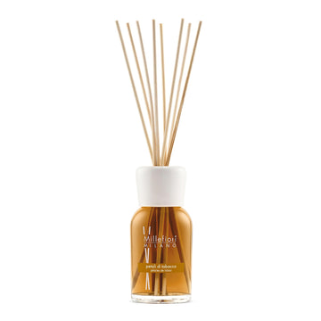 Milano Rattan Reed Diffuser 250ml Petali di Tabacco - Woody Spice Aroma with Tobacco, Vanilla and Cocoa
