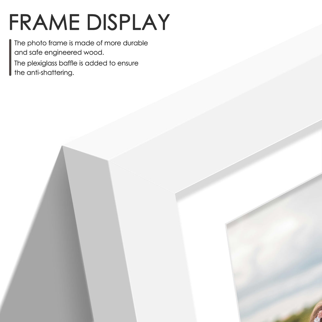 14x30 Collage Frame For 14 4x6 Photos White