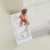 Ella Laydown 30x60 Hydro Massage Walk in Bathtub Left Drain