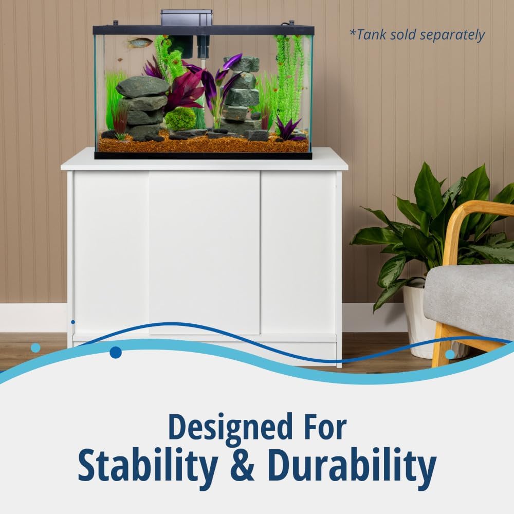 40 Gallon Fish Tank Stand, Durable Water-Resistant Wood