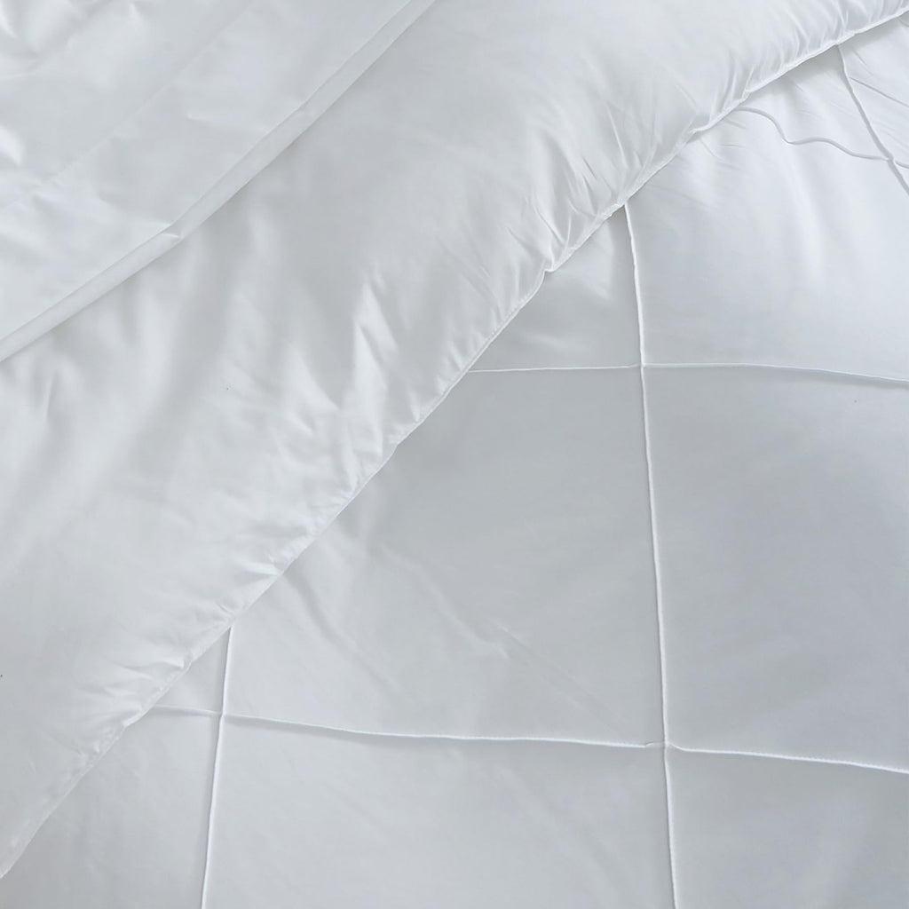 White Comforter Set, 7 Pcs Bed in a Bag Ruffle Bedding Set