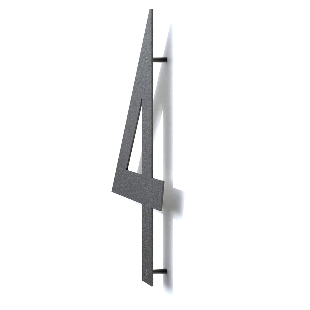 12 Inch Metal House Numbers for Outside | Floating Numbers for Mailbox | Modern Black Coated Large Address Numbers