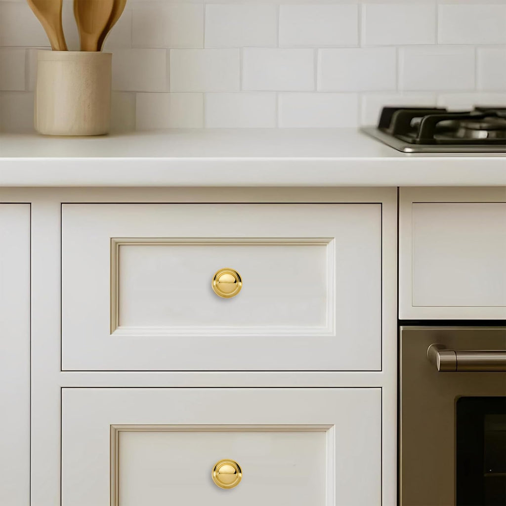 Luxury Solid Real Brass Handmade Unlacquered Brass Cabinet Knobs