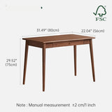 Computer Desk, Solid Wood Desk, Mid Century Modern Home Office
