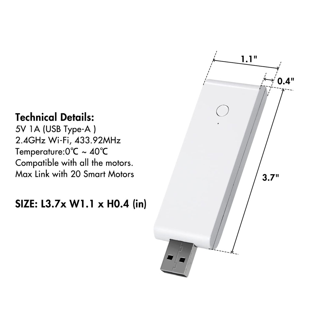 Shade Accessories Smart Link, Wi-Fi 2.4GHz, White