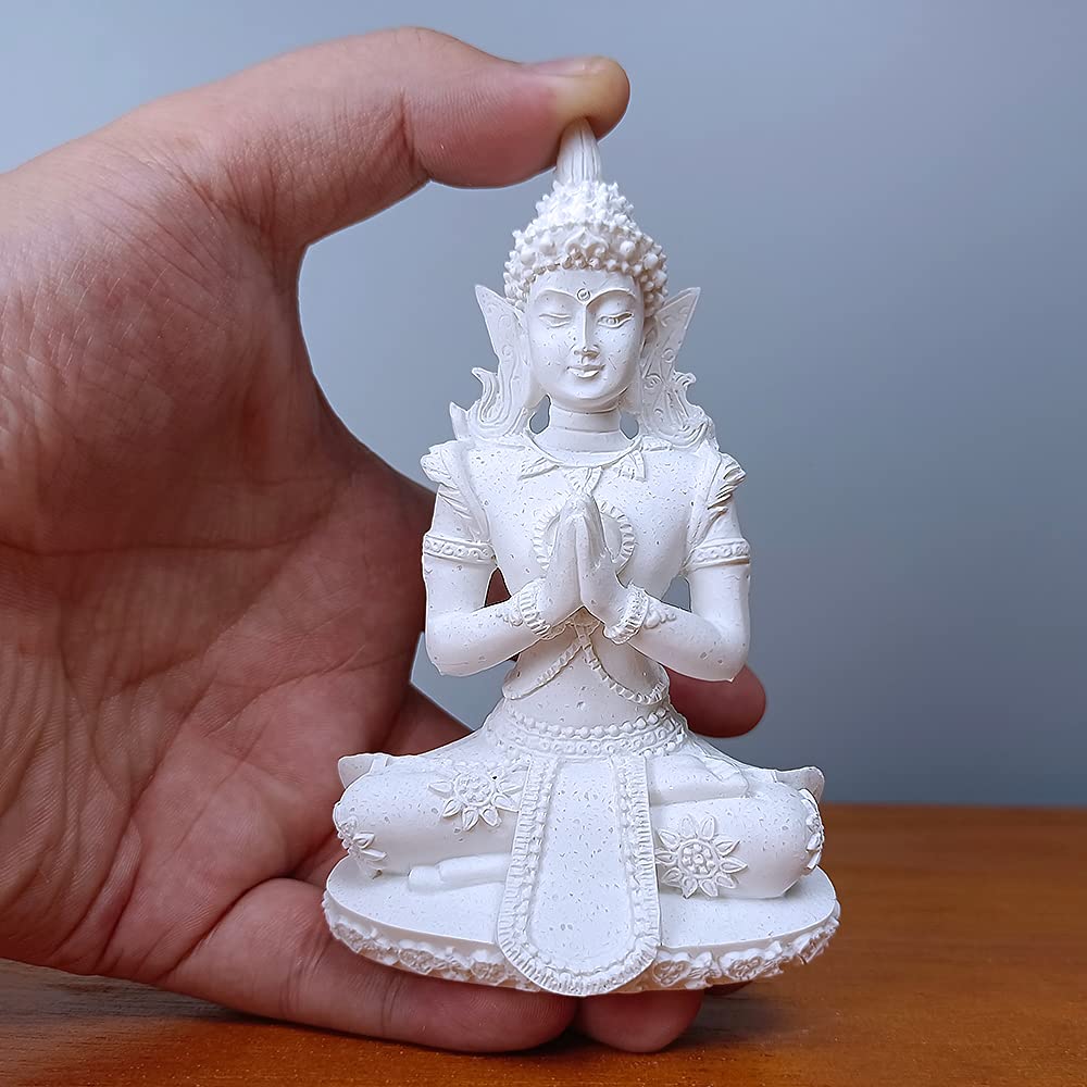 Mini Sandstone Buddha Yoga Meditation Statue Harmonious Figurine Collectible Craft Feng Shui Sculpture Decor Shelf