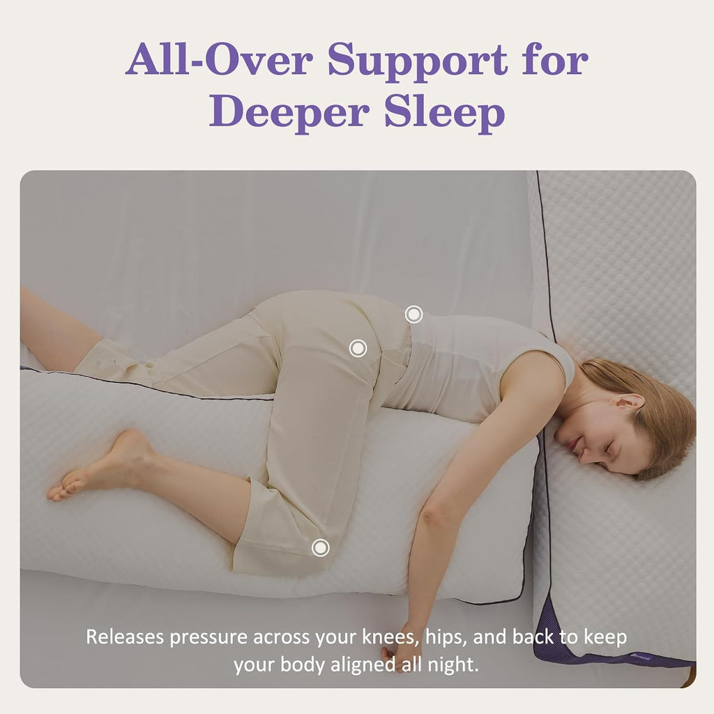 Cooling Adjustable Shredded Memory Foam Body Pillow, 20x52, 1 Pack | Adjustable fill and a cooling washable cover