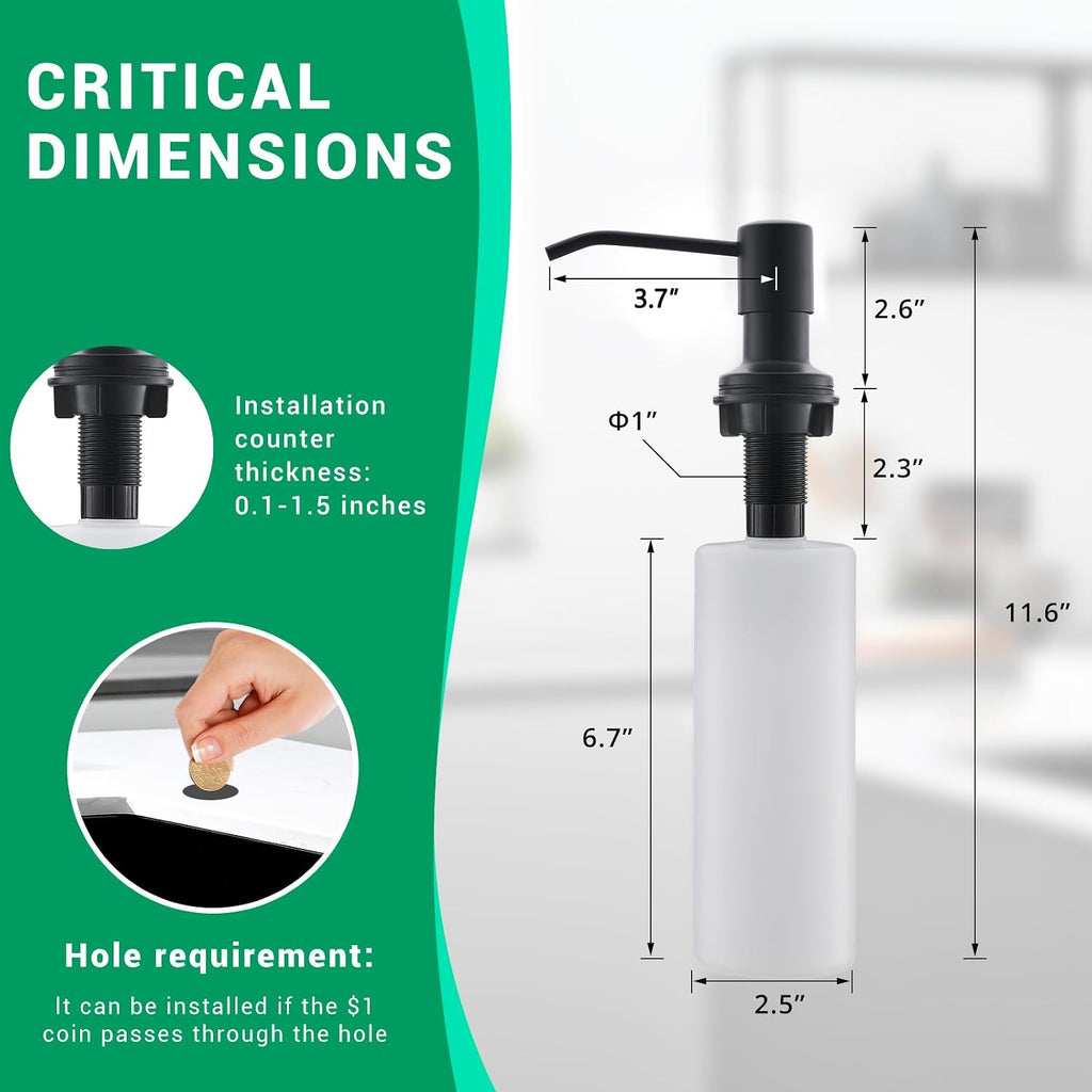 LED Commercial Kitchen Faucets with Pull Down Sprayer Matte Black | Single Handle Faucet Sink, Kitchen Faucet with