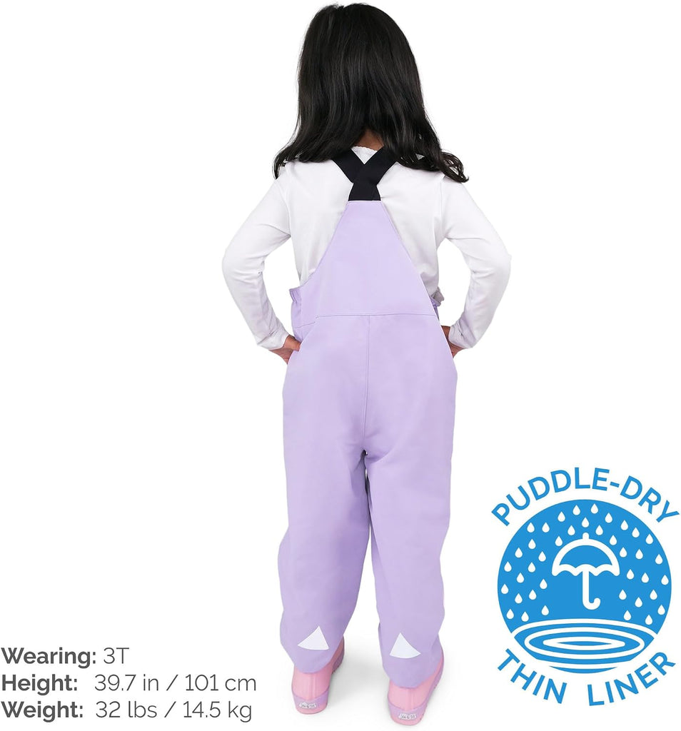 Puddle-Dry Rain Bib Pants for Toddlers