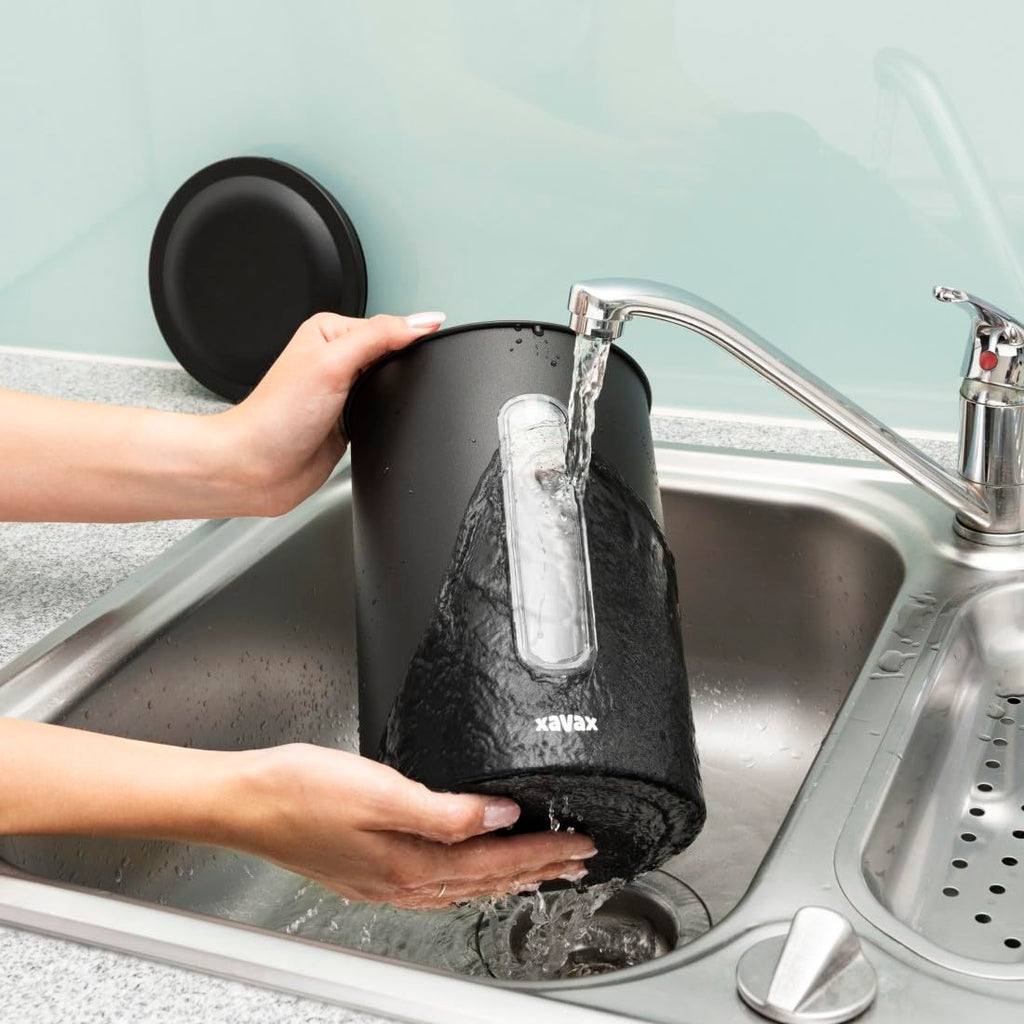Stainless Steel Coffee Canister (Large Capacity, Over 1kg of Coffee, Suitable for Any Food) Matte Black