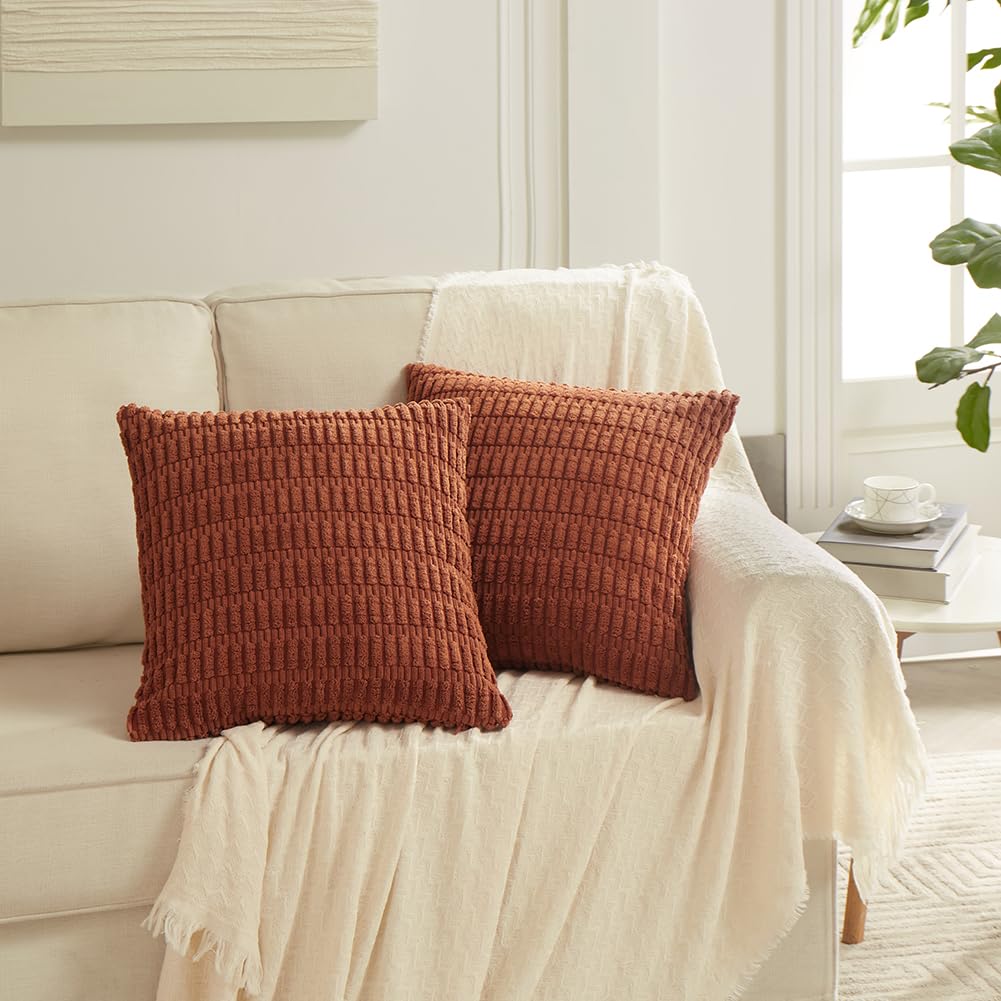 4 Packs Decorative Throw Pillow Covers Couch Bed, Modern Farmhouse Boho Home Décor Accent Cushion Case, 24" x 12"