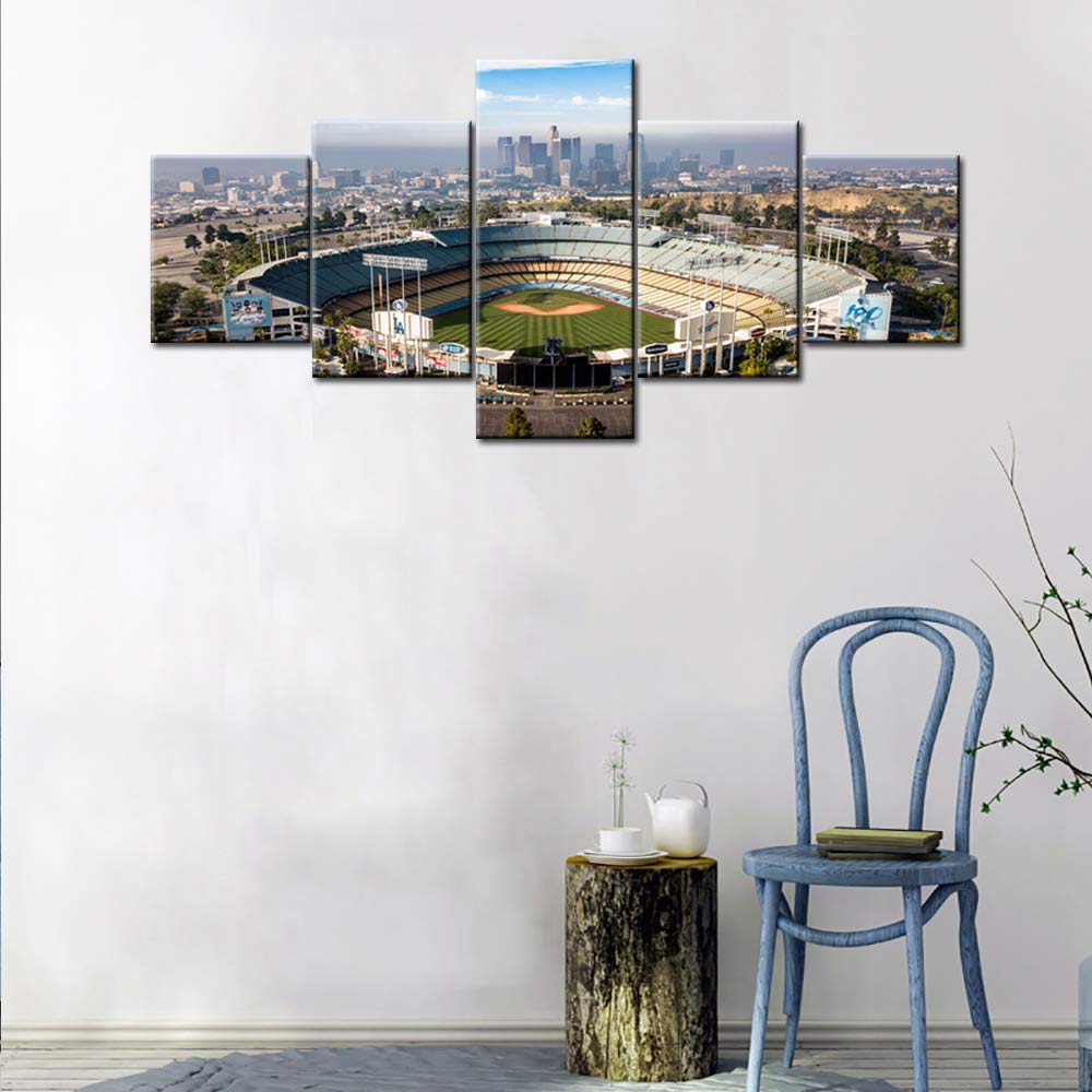 Dodger Stadium Wall, Los Angeles California Cityscape Skyline