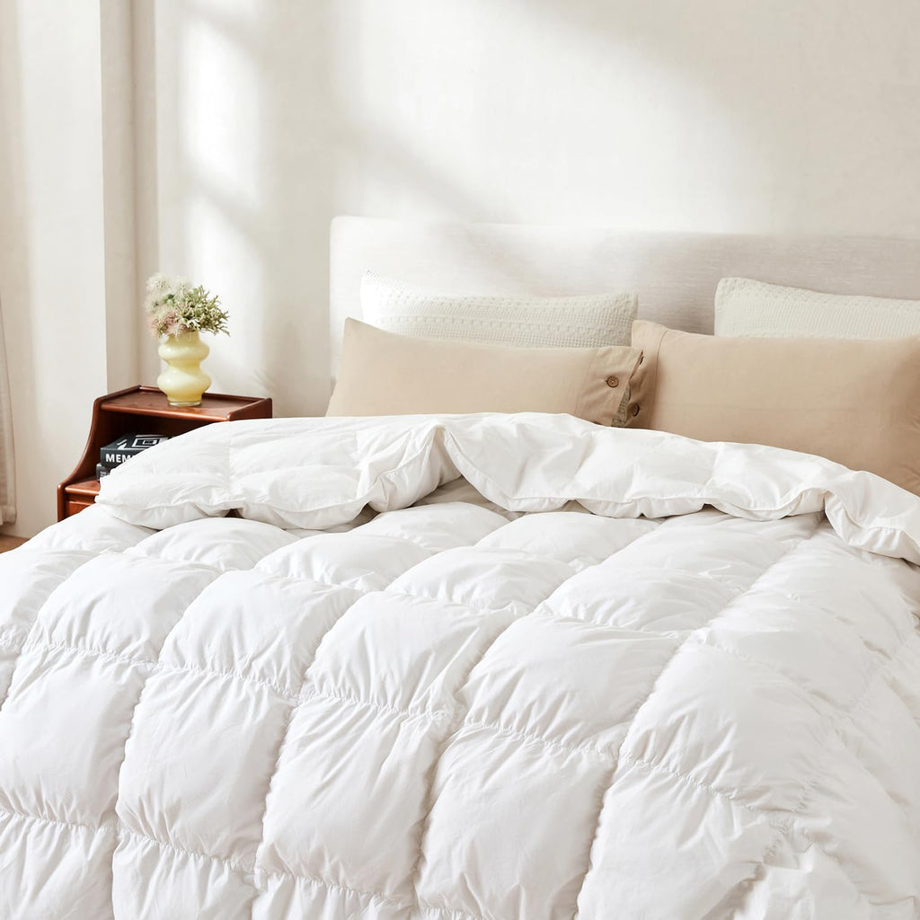 King Down Comforter Winter, Heavyweight Down Duvet Insert (106"x90")