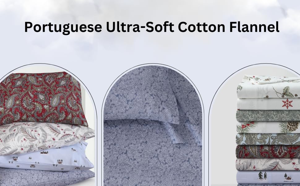 Ludovica Paisley Portuguese Flannel Sheet Set