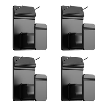 No Drill Curtain Rod Brackets for 5/8" Rod, Heavy Duty 30LB+, Adhesive & Invisible Nail Curtain Rod Holders