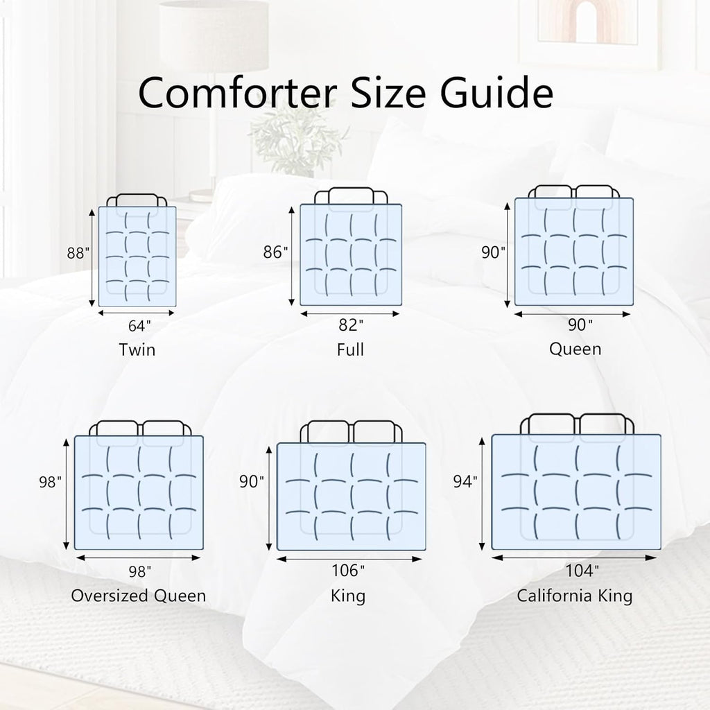 White Queen Comforter, All Season Down Alternative Duvet Insert