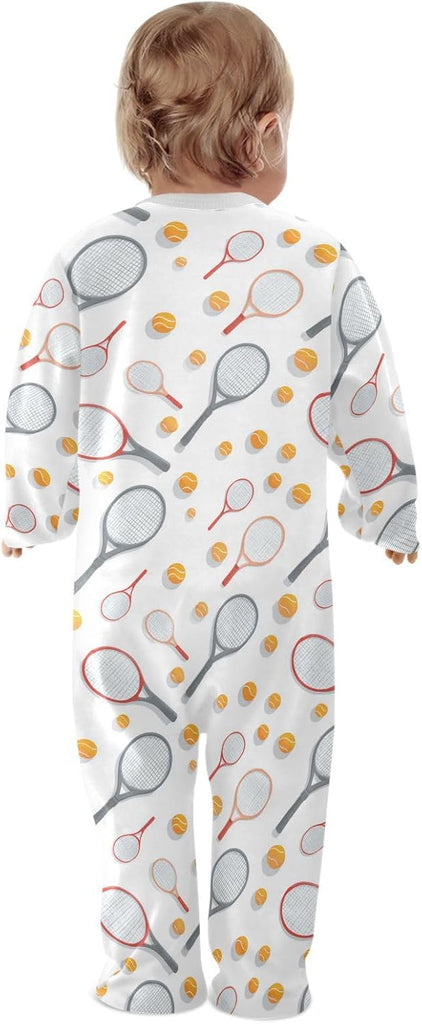 Baby One-Piece Footies Rompers Pajamas Cotton Footed Pjs for Sleep Play Boys Girls