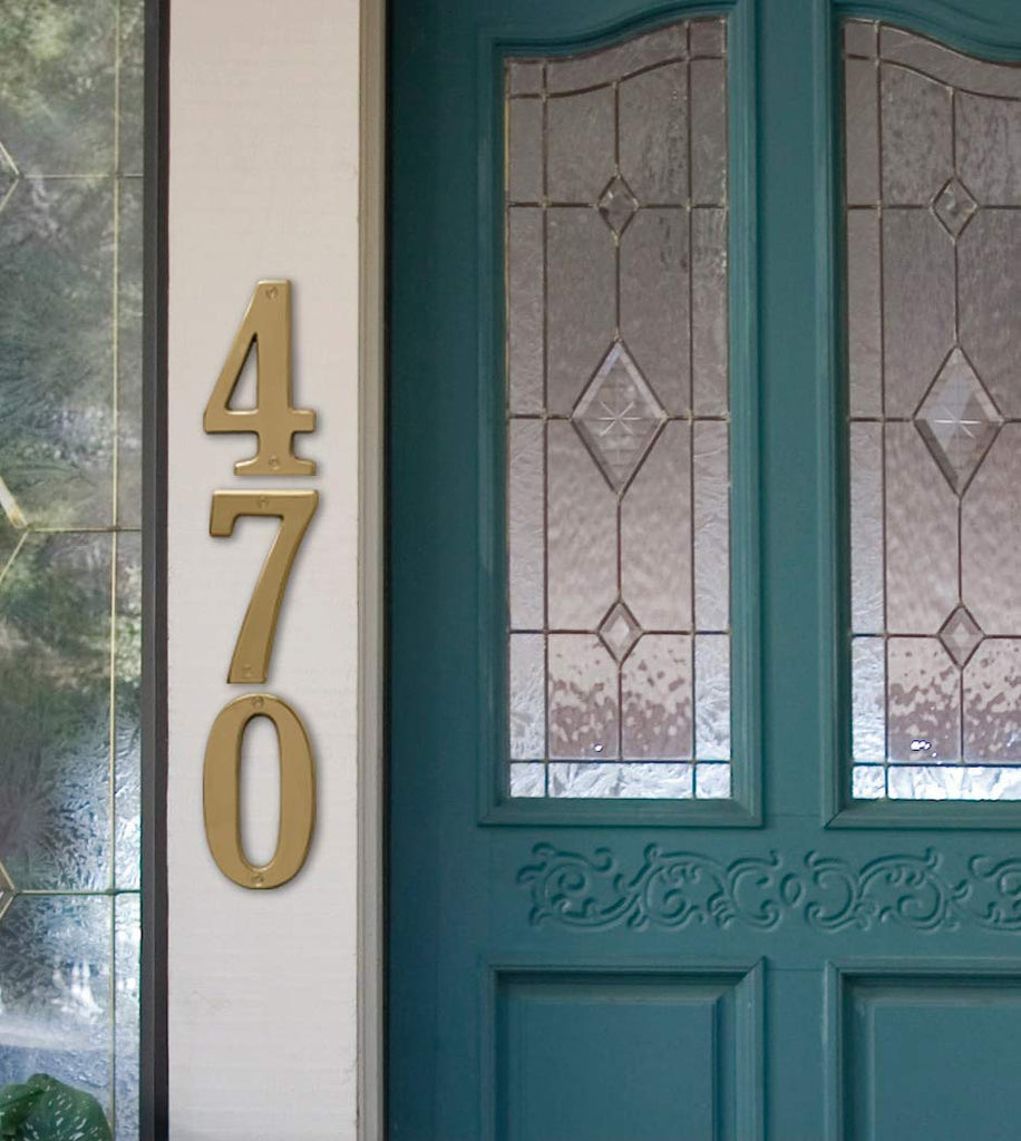 5" High Premium Metal House Number, Modern Raised Numbers for Exterior House, Durable Convenient Marking Address with