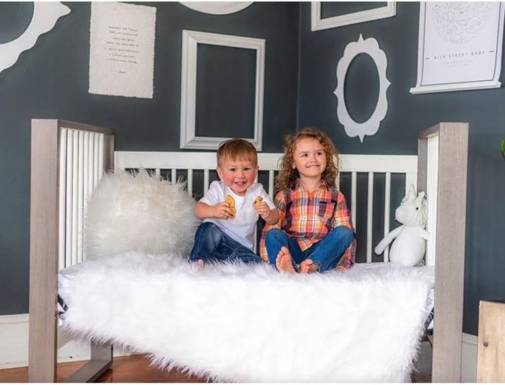 Crib Skirt Multi Ruffle, Dust Ruffle Adjustable Fit Standard Crib Nursery Mini Crib Toddler Breathable Skirt for Baby