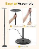 Floor Lamps, 69" Tall LED Lamp, 2800LM Standing Lamp Remote & Foot Switch with 1H Timer