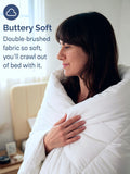 King, White Alternative Down Comforter - Warm, Lightweight & Breathable Hotel Quality Bedding Set for Men, Women