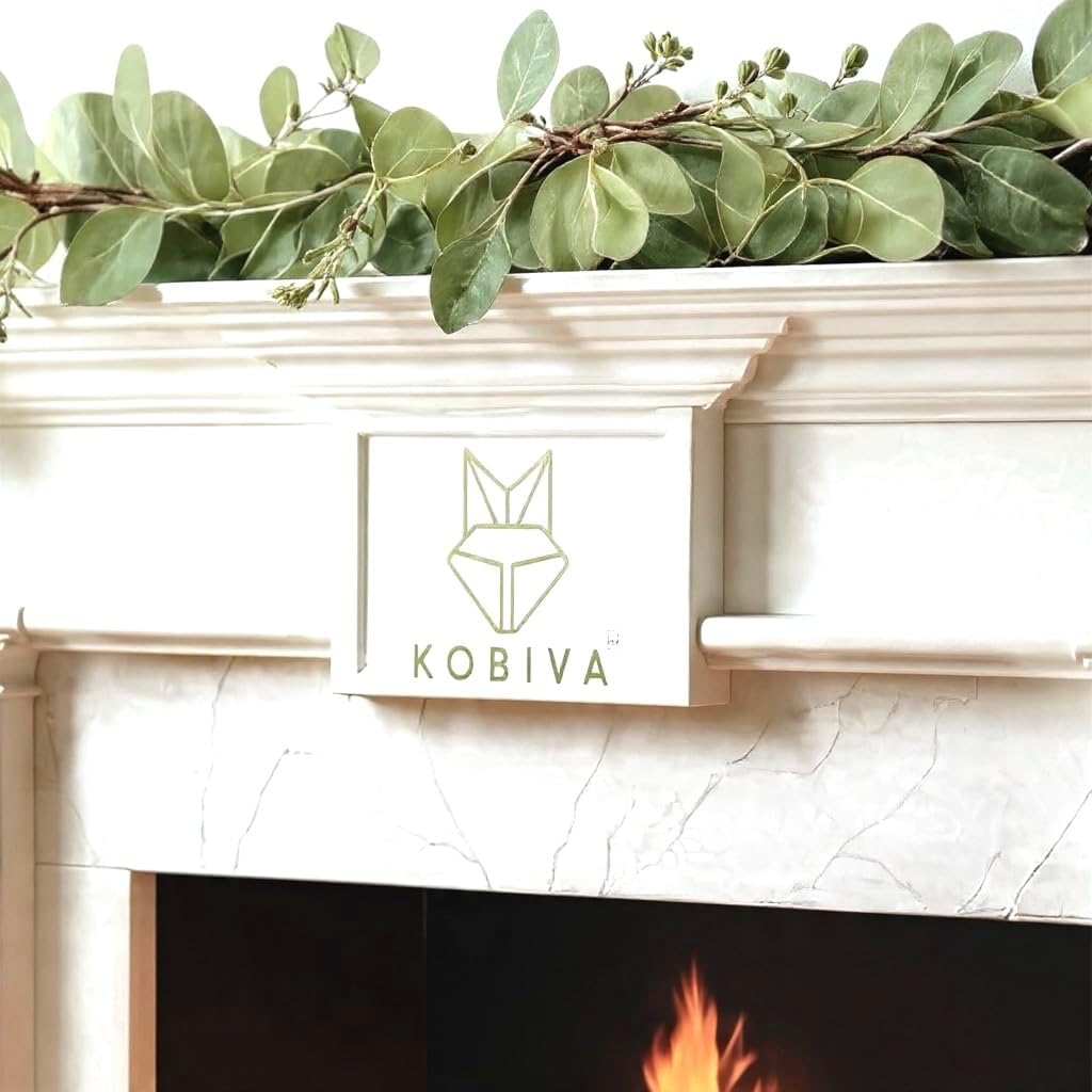 Eucalyptus Garland 5.9", Artificial Greenery for Wedding, Mantle, Fireplace