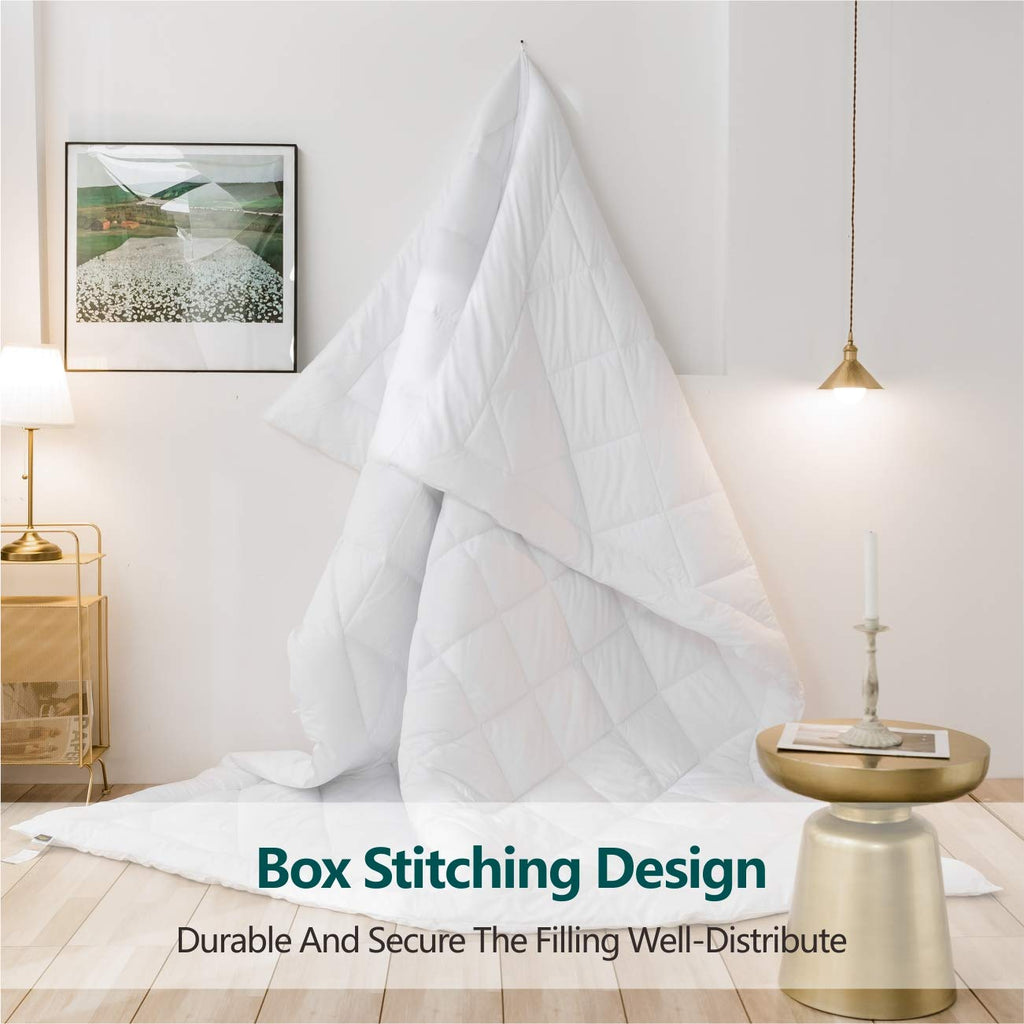 Soft California King Size Comforter Duvet Insert-Down Alternative Comforter with Corner Tabs-Lightweight Breathable