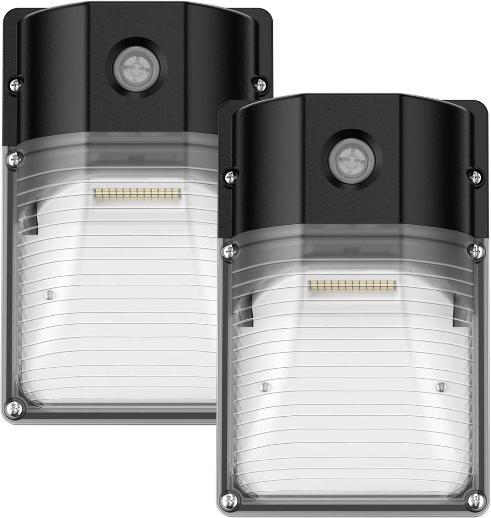 30W LED Wall Pack Light with Dusk to Dawn Sensor, 3600LM, 5000K Daylight, 120Vac Led Porch Lights, IP65 Waterproof