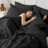 Queen Comforter Set, Ultra-Soft Bed in a Bag Queen 7 Pieces