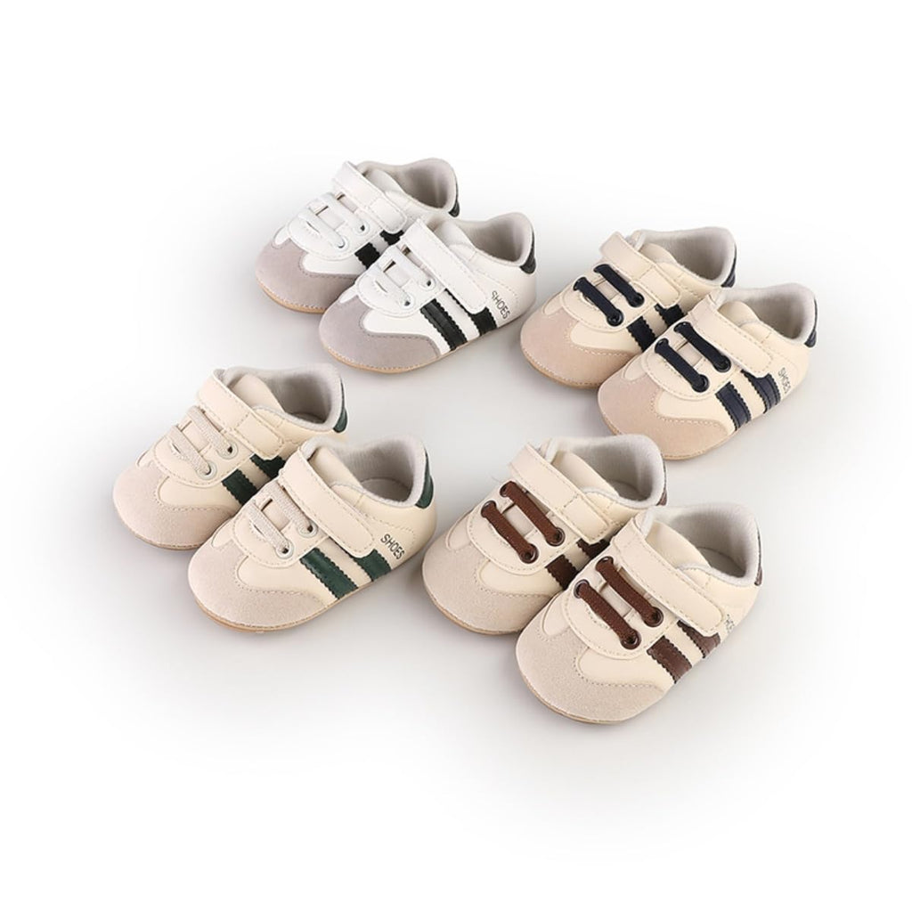 Baby Boys Girls Sneakers Toddler Non-Slip Soft Rubber Sole First Walking Shoes Infant Newborn Crib Dress Shoes