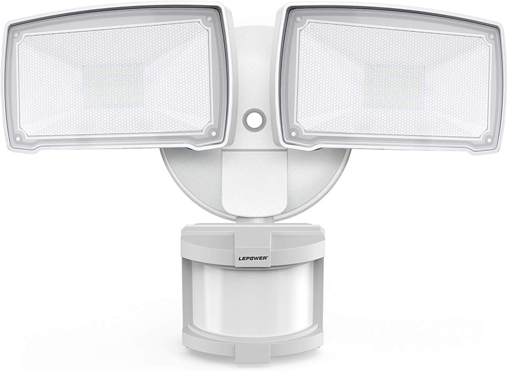 Hardwired LED Security Lights Motion Sensor Outdoor, 40W 4000LM | 5500K Daylight, 72 FT Range & 180° Detection, Easy