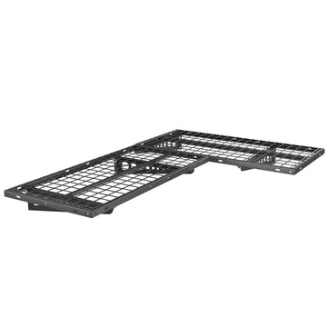 2 Pack 2x4ft Corner Wall Shelving Garage Storage Rack, Black